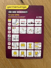 # Safety Card - GERMANWINGS - A 319 - 05-2009