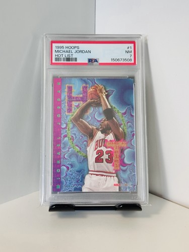 Michael Jordan 1995 Hoops #1 Hot List PSA 7