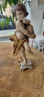 Holzfigur Skulptur Honigschlecker 53 cm