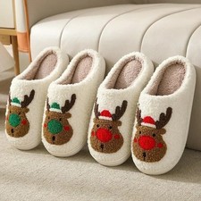 Ghost Face Evil Eye Slippers Men Women Winter Warm Indoor Non-Slip