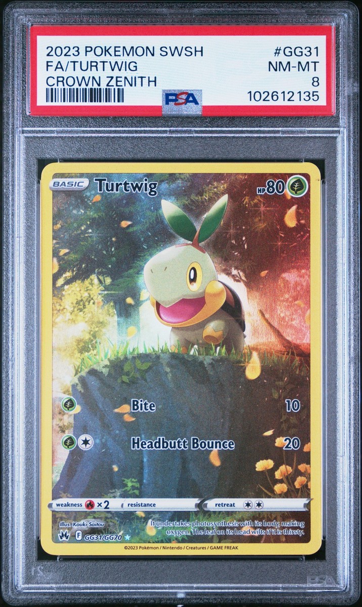2023 POKEMON SWORD & SHIELD CROWN ZENITH #GG31 FULL ART/TURTWIG