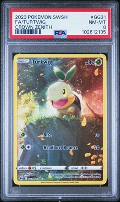 2023 POKEMON SWORD & SHIELD CROWN ZENITH #GG31 FULL ART/TURTWIG