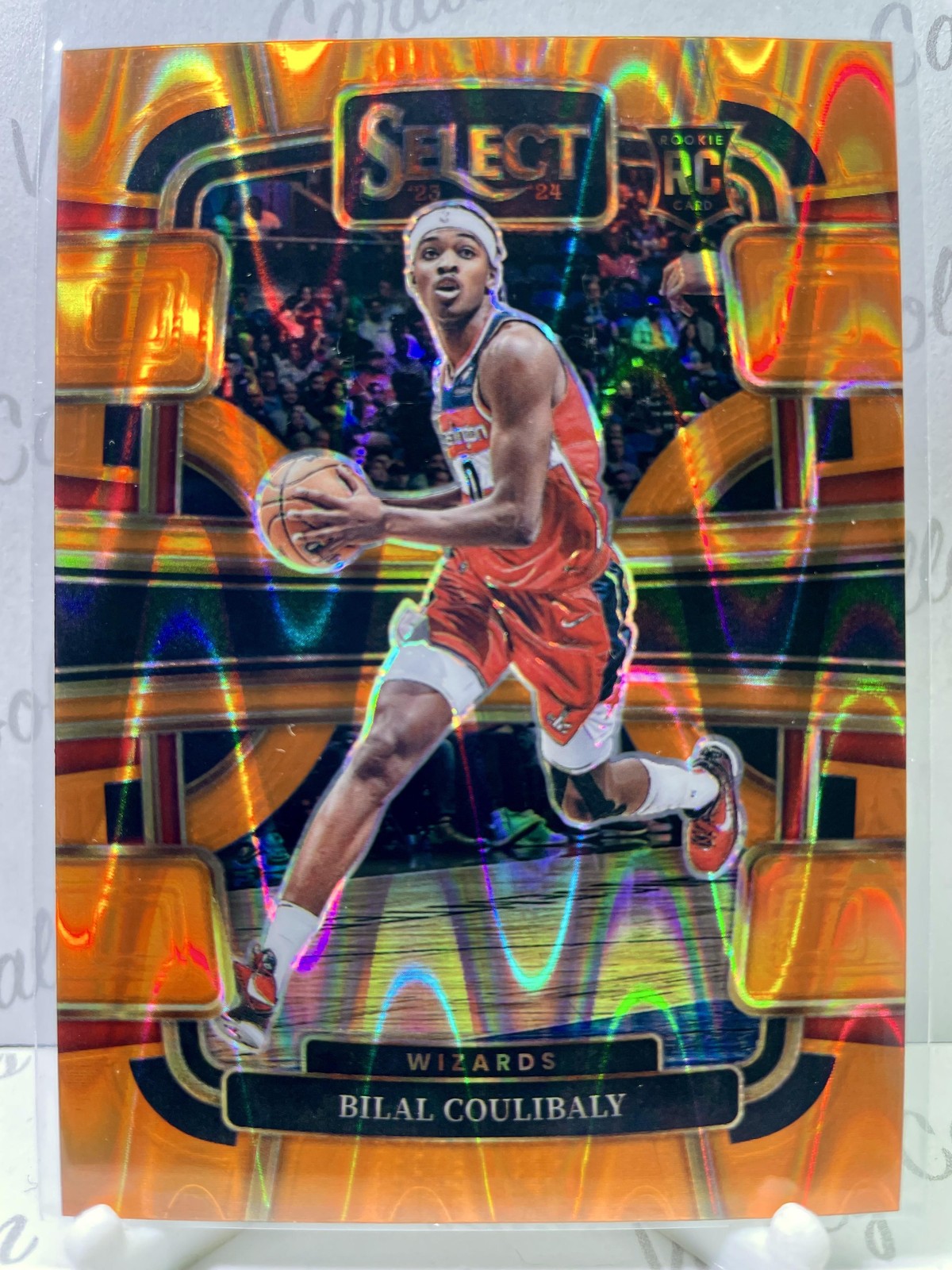 2023-24 Select Orange Tectonic Prizm #97 Bilal Coulibaly Rookie RC Wizards