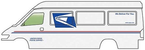 Walthers SceneMaster 949-12208 Accesorios De Furgón De Entrega HO USPS | Zustand: Nuevo