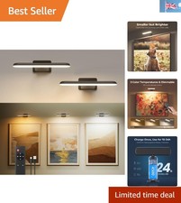 2 Pack Rechargeable Cordless LED Picture Lights with Remote Control