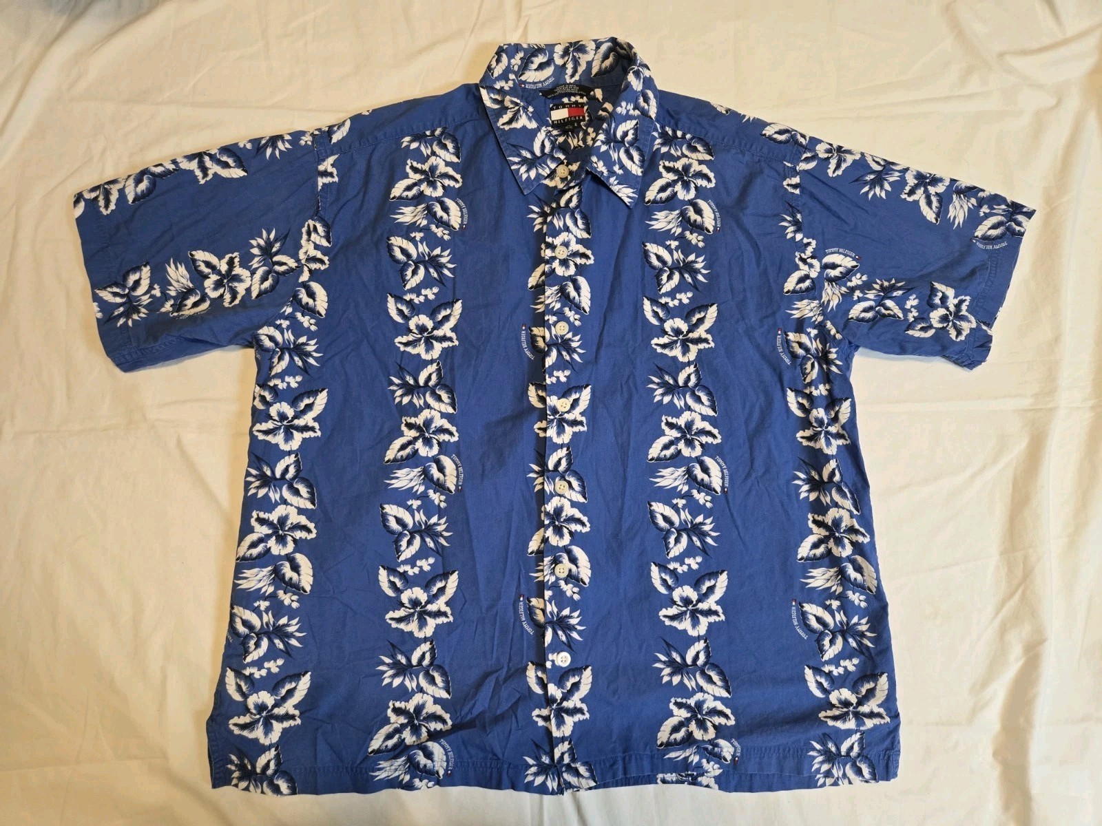 Tommy Hilfiger Hawaiian Flowers Shirt - Size Extra Large