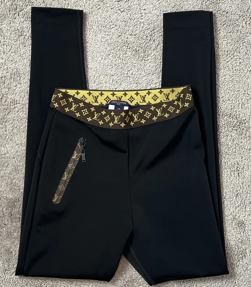 Черные брюки для подводного плавания Louis Vuitton с поясом LV FR36/US4 - Изображение 3 из 4