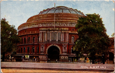 Royal Albert Hall London England Vintage Postcard