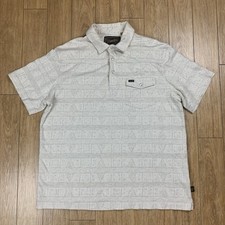 Howler Brothers Ranchero Polo Mens Large Beige Geometric Pearl Snap Pocket
