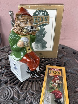 Vtg 1991 Budweiser Anheuser-Busch Bevo Fox Stein Made Germany by GERZ Complete