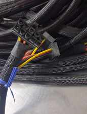 10 pin to Dual Female Right Angle SATA Hard Driver Power Adapter Cable 400mm
