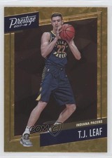 2017-18 Panini Prestige Micro Etch Rookies Orange TJ Leaf #18 1by