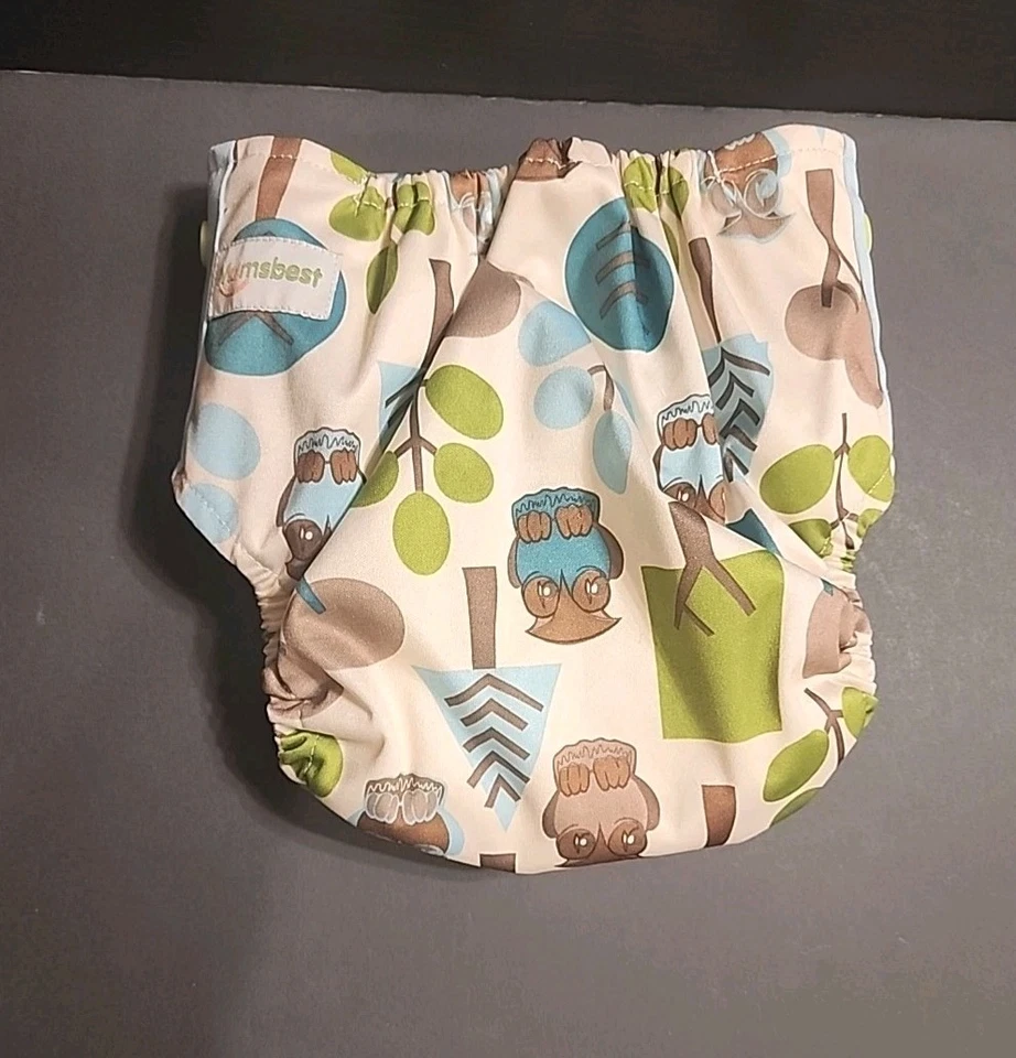 Lote de 6 pañales de tela de bolsillo surtidos con 2 forros - Mumsbest, Happy Flaute, XilpQy Foto 3 de 4