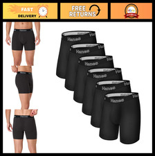 Men's Stretch Cotton Boxer Briefs, Moisture-Wicking, Comfortable Multi-Pack Unde