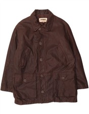CONBIPEL Mens Leather Jacket UK 42 XL Brown L...