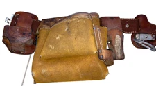 Square Pockets Leather Handyman Action Leathercraft Tool Belt Pouch Carpenter