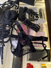 Bordelle Lingerie Set Bra Belt Garter  