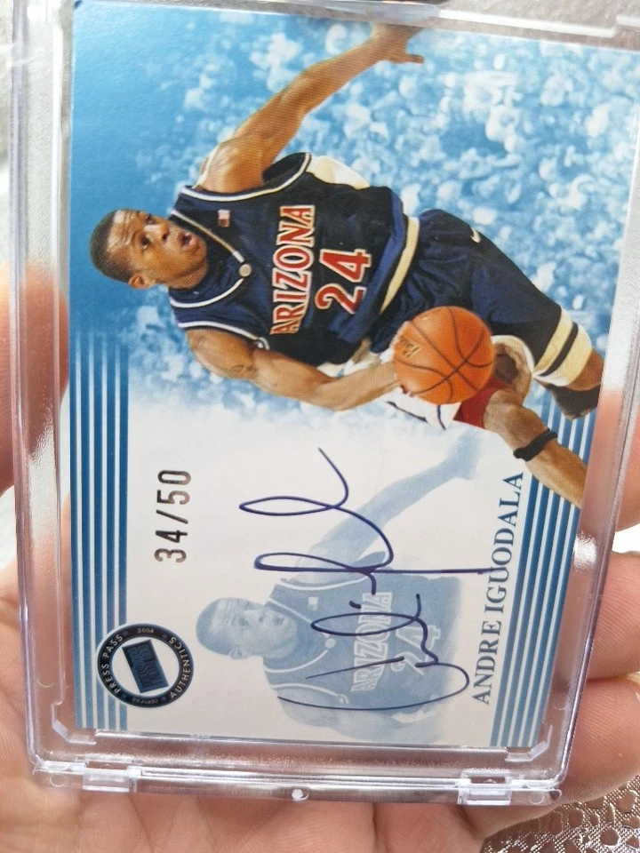 2004 Press Pass Autographs Andre Iguodala 34/50 Rookie Card ARIZONA - Image 3 of 4