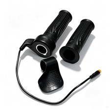 Black 20X Full Twist Ebike Grip Throttle Set - Full Twist