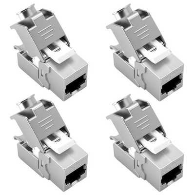 CAT 7 Keystone RJ45 Modul Netzwerkkabel STP 10 Gbit/s werkzeuglos