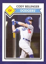 2020 Topps 582 Montgomery Club Lost Design LOS ANGELES DODGERS 1 Cody Bellinger