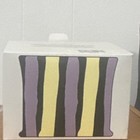hay Fig Leaf Striped Scented Candle, Medium Wax Jar in Reusable Container Boxed — photo 3