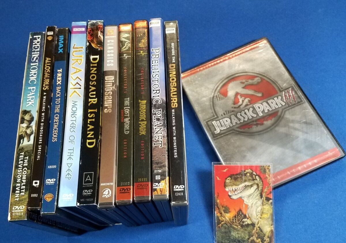 Lot 10 Jurassic Park Dinosaur DVD'S Collection Prehistoric T-Rex BBC History DVD Lot 10 Jurassic Park Dinosaur DVD'S Collection Prehistoric T-Rex BBC History DVD