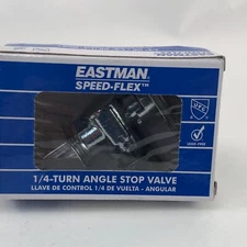 10738LF Eastman 1/4-Turn Angle Stop Valve 3/8-Inch X 5/8-Inch, Chrome