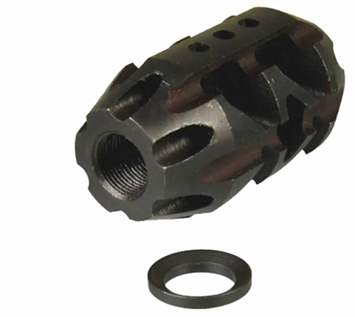 Heavy-Duty 1/2x28 & 5/8x24 Threaded Steel Muzzle Brake Compensator