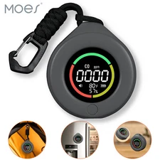 MOES Mini Carbon Monoxide Detector Portable Temp/Humi/CO Meter Travel Camping RV