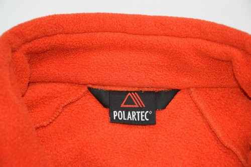 MILLET FLEECE ZIP JACKET ORANGE GRAY SIZE XL POLARTEC - Picture 6 of 8