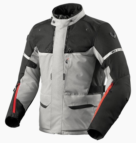 GIACCA MOTO REV'IT REVIT OUTBACK 4 WATERPROOF 3 STRATI GRIGIO NERO TG XL - Afbeelding 1 van 2