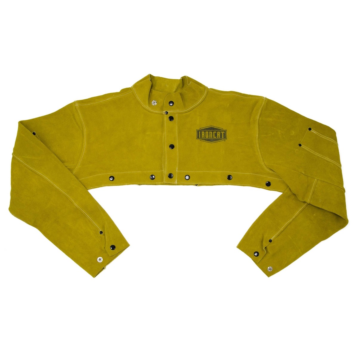 IRONCAT 7000 Cowhide Leather Welding Cape Sleeve - Golden Yellow