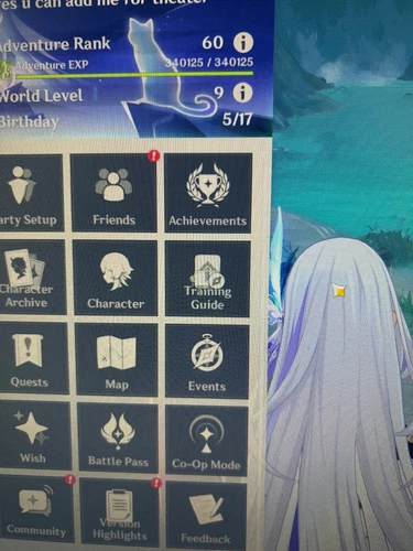 genshin impact account — AR60 NA 117x5 great builds , can clear abyss + theater