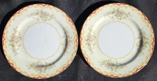 Vintage 1930s NORITAKE (Morimura) Japan "Lares" 2-Piece 7.5" SALAD PLATE