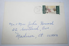 1969 postmark Madison, CT Envelope 6 cent Stamp Christmas United States — photo 1