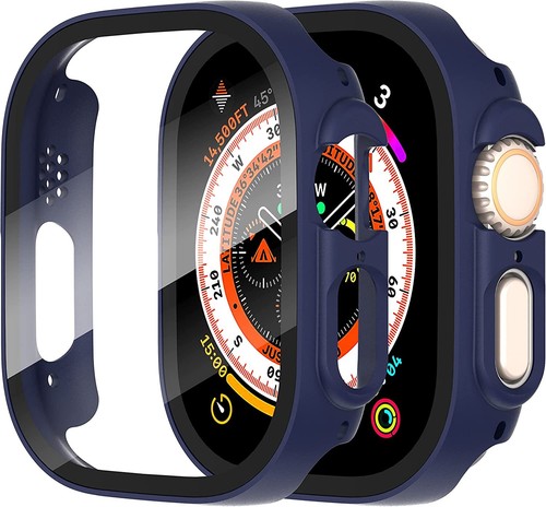 Housse pour Apple Watch Ultra 2/Ultra 49mm verre de protection étui housse film blindé 9H - Photo 4 sur 12