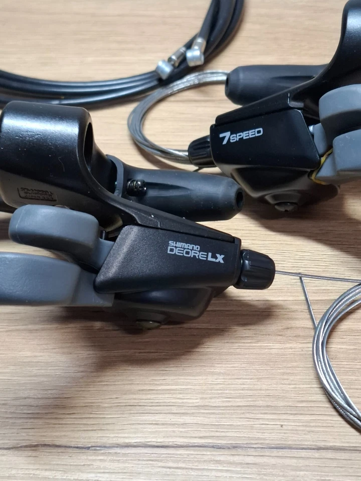 Retro Vintage Bicycle Parts NIB NOS Shimano Deore LX Brake Shifter Combo Set - Image 3 of 4