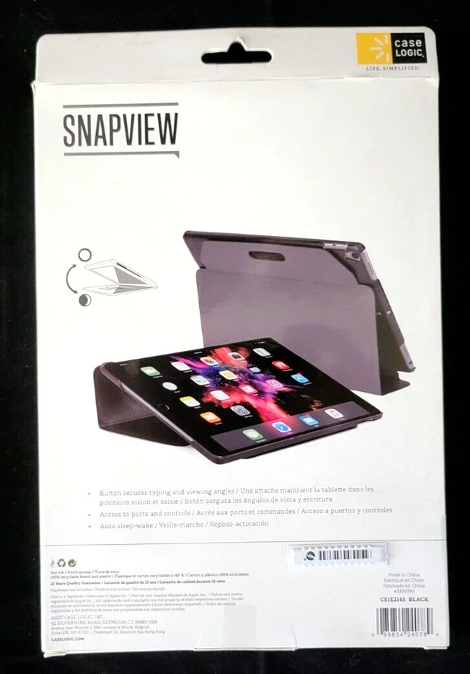 Case Logic Snapview 2.0 Case for 10.5" iPad Pro Black - Image 2 of 2