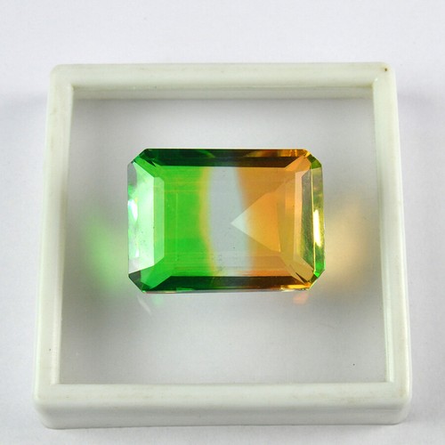 81.83 Ct Lovely Multi-Color Tourmaline Emerald Cut Shape Loose Gemstone - Picture 3 of 4