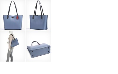 COACH C0692 Willow tote in colorblock signature canvas