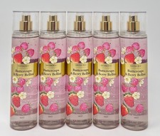5 BATH  BODY WORKS BUTTERCUPS BERRY BELLINI FINE FRAGRANCE MIST BODY SPRAY 8 OZ