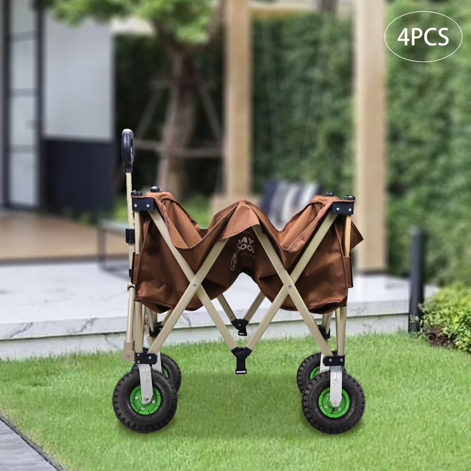 4Pack 10"in Pneumatic Heavy Duty Air Tire Wheels Swivel Locking Farm