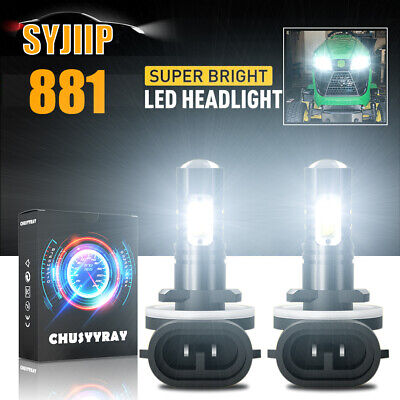 2 Bright LED light bulbs Deere X728 JD Gator headlamp AXE16948 R136239 A-R136239