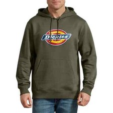 NWT Dickies Hooded Sweatshirt Olive Moss Green Graphics Men's Relaxed Fit SZ XL
