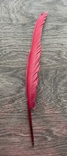 Novelty Stationery Burgundy Feather Pen Writing Tool