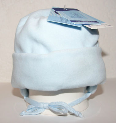 STERNTALER Baby Jungen Mütze Umschlagmütze hellblau GR.43 NEU mit Etikett