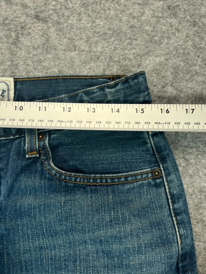 Тонкие прямые мужские джинсы Signature от Levi Strauss для подростков 31 цвет синий с завышенной талией  - Изображение 2 из 4