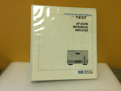 HP / Agilent 08349-90017 8349B Microwave Amplifier Operating + Service Manual
