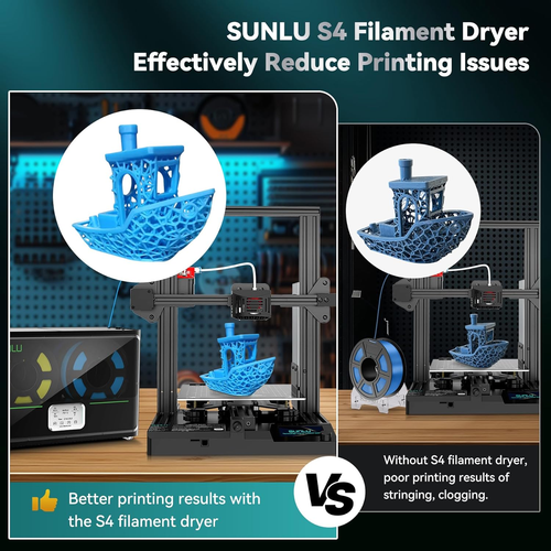 SUNLU Fila Dryer S4 Large Capacity with Triple Fan 4-Spool Filament Storage Box - Picture 5 of 20
